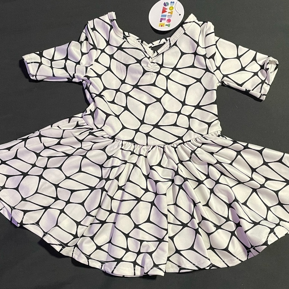 NWT Bundle of DotDotSmaile ballerina dress size 6-12m and Copper Key headbands